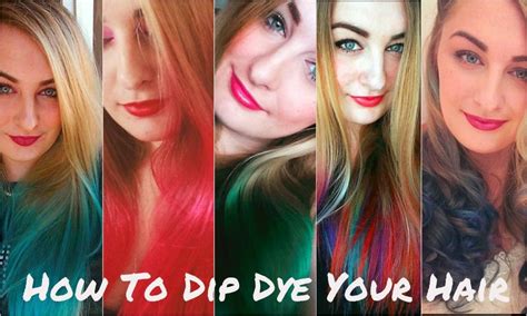 Hair Diy How To Dip Dye Your Hair Diy Hairstyles Dip Dye Hair