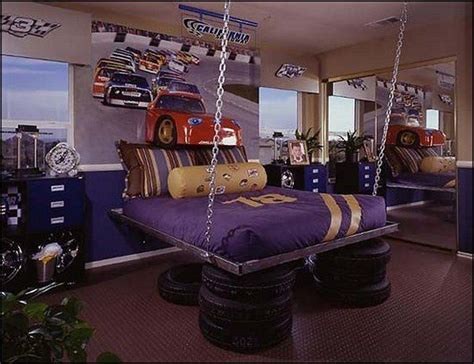 Cars decorations for bedrooms furniture. car beds - car racing theme bedrooms - theme beds - car ...