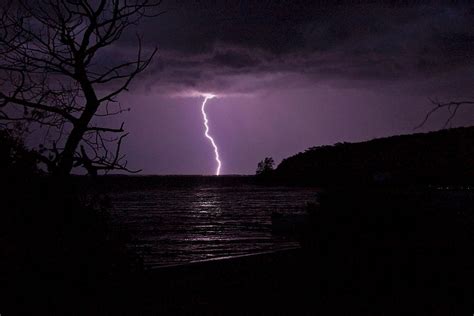 Lightning Strike Across The Lake Photograph By Ian Logie Fine Art America