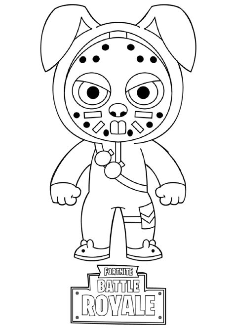 Fortnite Coloring Pages: Battle Royale Printable PDF » Print Color Craft