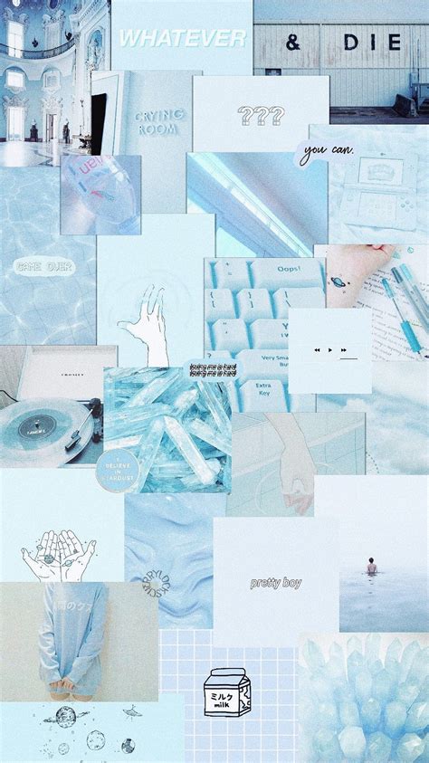 Pastel simple blue aesthetic wallpaper. Lockscreen: Blue Pastel Aesthetic | Papeis de parede azuis ...