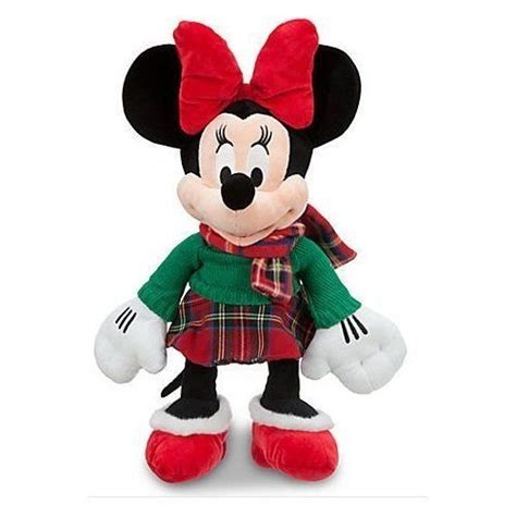 Minnie Mouse Disney Store Original Plush 17 Soft Cuddly Christmas 2012