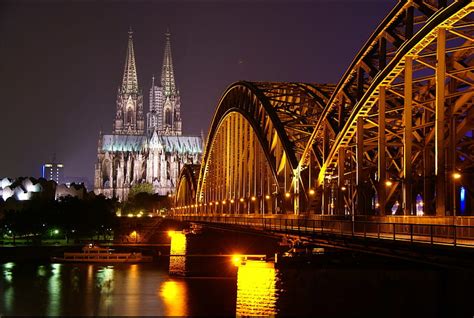Cologne Cathedral At Night Architecture Cathedral Germany Cologne