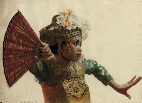 In oil or pastels, the models are mostly nubile village girls from different backgrounds like from kedah, selangor, tribal. Mohammed Hoessein Enas (1924-1995) , Tari Gebyar Duduk ...