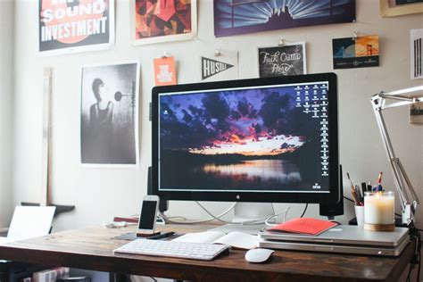 Graphic design uses visual compositions to solve problems and communicate ideas through typography, imagery, color and form. Battlestation fit for a graphic designer | Desk setup ...