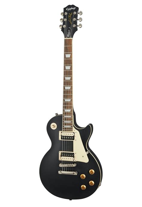 Epiphone Les Paul Classic In Worn Ebony Andertons Music Co