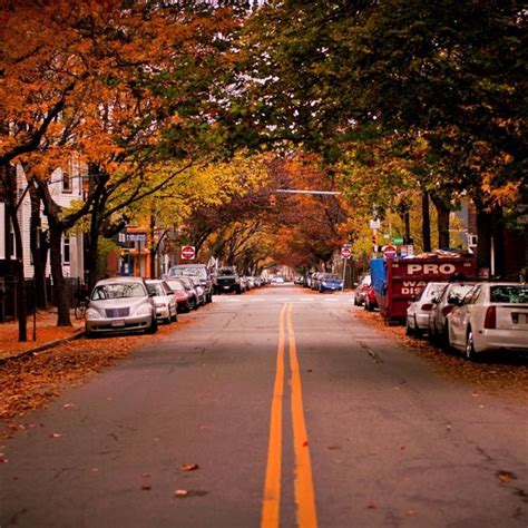 American Town Autumn Ipad Wallpapers Free Download