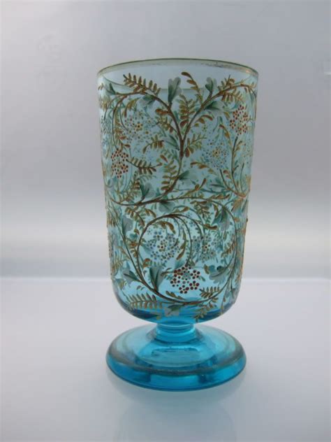 19th Century Enamelled Bohemian Glass Beaker Probably Moser Moser Glass Antique Glassware 10