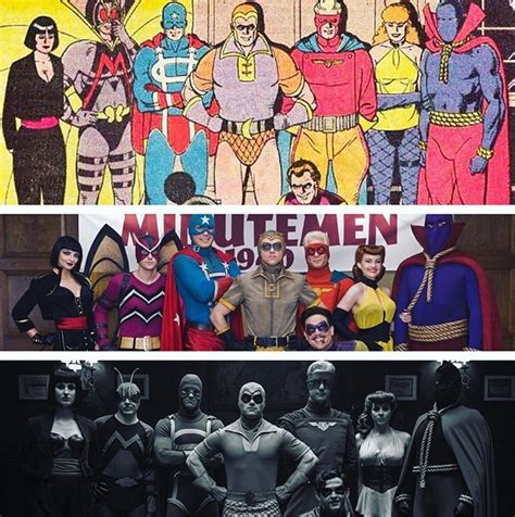 The Minutemen 1940 depicted in Alan Moore and Dave Gibbons Watchmen