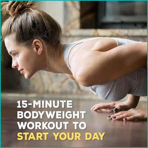 15 minute quick start morning workout get healthy u