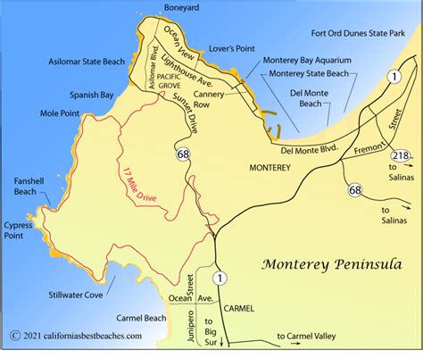 Monterey State Beach Directions