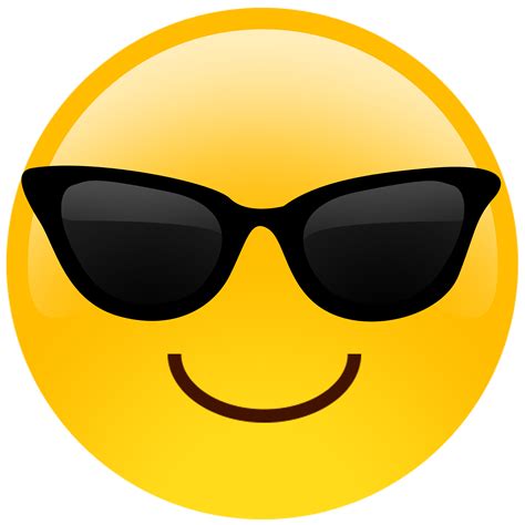 Sunglasses Cutout Emoji Buildahead Cool Emoji World Emoji Day