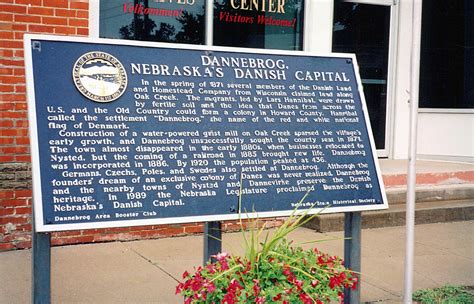 Nebraska Historical Marker Dannebrog Nebraskas Danish Capital E