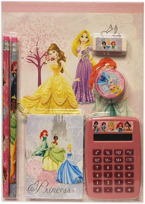 Disney Girls Princess 7pc Calculator Set Uk Stationery