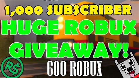 🔴 Huge Robux Giveaway Live 600 Robux 1000 Subscriber Special