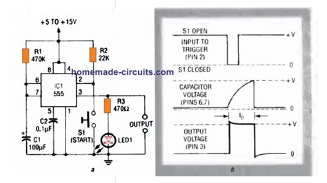10 Best Timer Circuits Using Ic 555 Homemade Circuit Projects