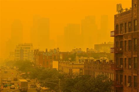 New York Air Quality Worse Than After 911 After Canada Wildfires Smoke