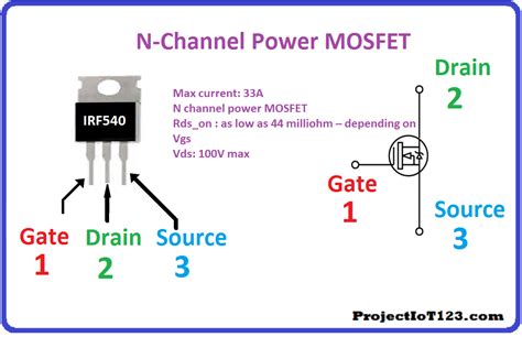 Introduction To Irf540 N Channel Power Mosfet Projectiot123