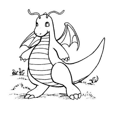 Coloriage a imprimer pokemon dragon gratuit et colorier