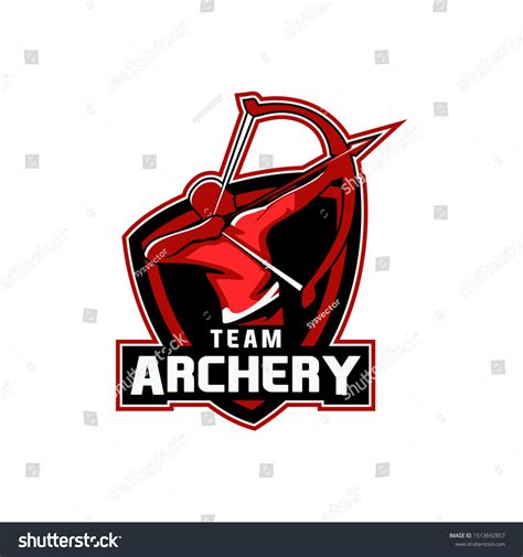 Archer Archery Logo Template Vector Stock Vector Royalty Free