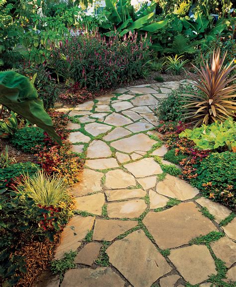 How To Install A Flagstone Path Flagstone Path Diy Pathway Flagstone Images