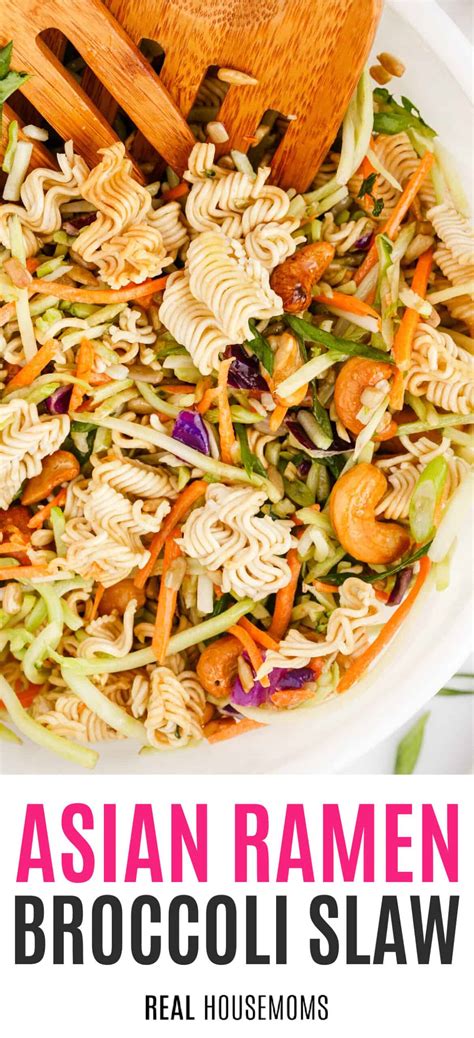 Asian Ramen Broccoli Slaw ⋆ Real Housemoms