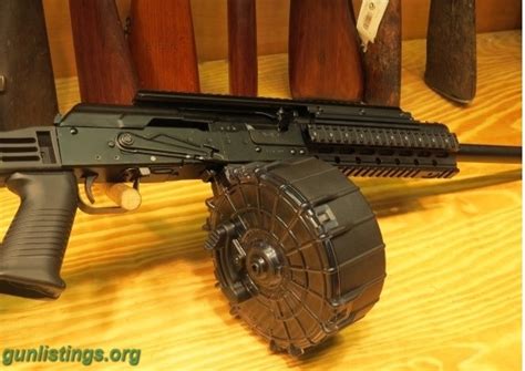 Gunlistings Org Shotguns New Custom Saiga Gauge Shotgun With Drum My