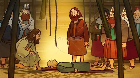 Luke 5 Jesus Heals The Paralytic Kids Bible Stories