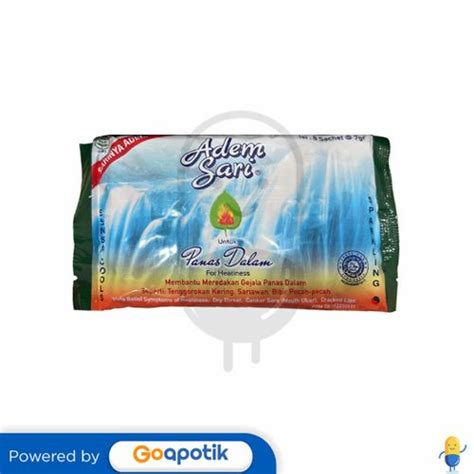 Adem Sari Sensa Cools Sparkling 7 Gram Pack 8 Sachet Kegunaan Efek