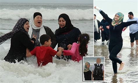 Burkini Clad Syrian Refugees Given Police Escort For Londonderry Beach