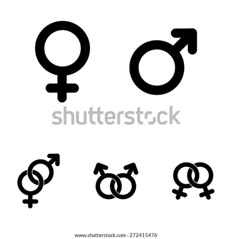 Male Female Symbols Vector Illustration Stock Vector Royalty Free