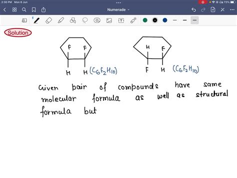 solved select the choice that best describes the relationship of the pair of compounds the
