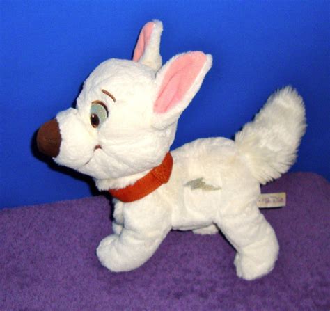 Disneys Bolt White Puppy Dog 12” Stuffed Animal Plushie Kinder Tiere
