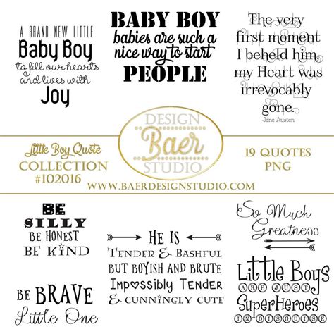 Quotes About Boys Baby Boy Quotes Photo Overlays Little Boy Etsy In