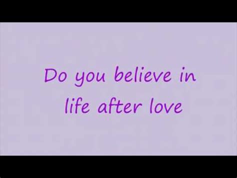 припев (x2): do you believe in life after love. Do you believe in life after love lyrics - YouTube