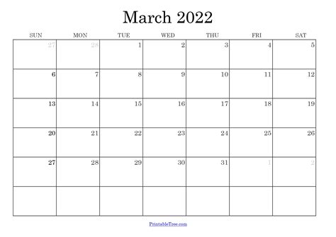 Free Printable March 2022 Calendars Wiki Calendar Printable March