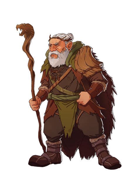 Tahkra The Wise Dwarf Druid Leaf Cleric Wizard Sage Rpg Dnd Dandd