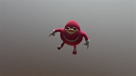 Ugandan Knuckles 3d Model By Brandonpigeon123 A89c3b9 Sketchfab