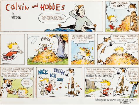Art Calvin And Hobbes Strip Sells For 203150 At Auction