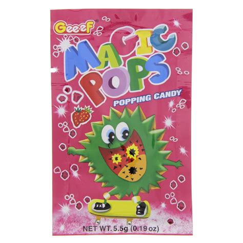 Geeef Magic Pops Popping Candy Strawberry Flavor 55g Online At Best