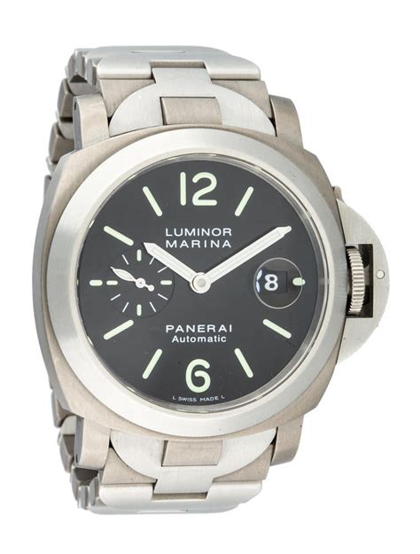 Panerai Luminor Marina Firenze 1860 Watch Black 0pa10001 The Realreal