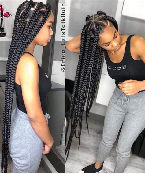 Voiceofhair ®️ On Instagram Extra Long Triangle Box Braids By Erica Letstalkhair👌🏾😍 Could You