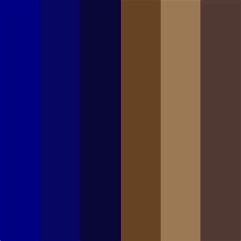 Dark Navy Blue And Brown Color Palette Brown Color Palette Blue