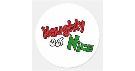 Naughty Or Nice Sticker
