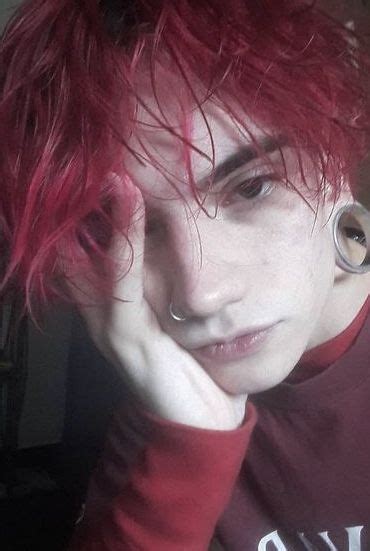 Pin By Rainbowindarkness On Misc People Boys Colored Hair Red Hair