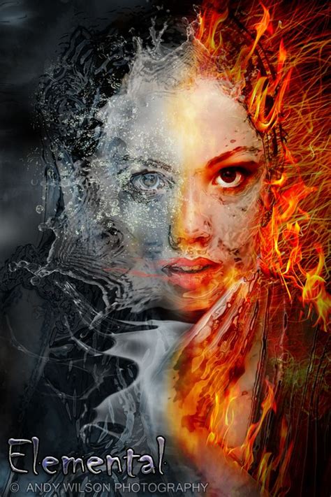 Elemental Fire And Water By Andy Wilson Via 500px Fire Art Flame