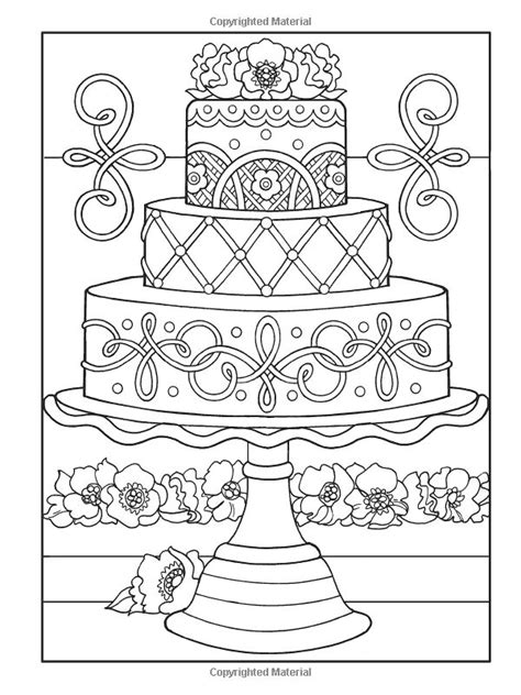Feel free to print and color from the best 39+ wedding cake coloring pages at getcolorings.com. 78 best Cupcakes + Cakes Coloring Pages for Adults images ...