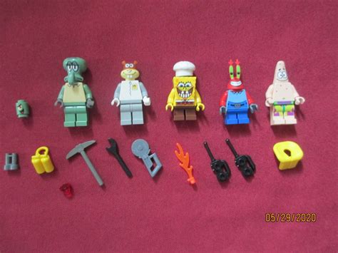 Lego Spongebob Minifigures Lot Spongebobpatricksquidwardmrkrabs