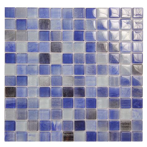 Extant Blue 1x1 Inch Pool Mosaic Glass Tile