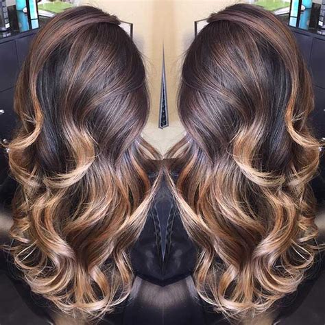 There is a larger canvas for the artistry of these chunky highlights. 47 Stunning Blonde Highlights for Dark Hair | StayGlam